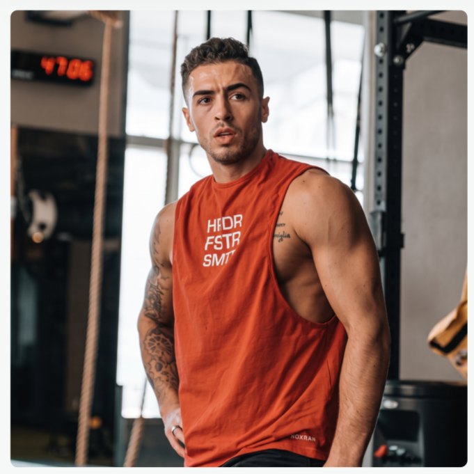 Eric Rakofsky, founder of OSSO, in a boxing gym